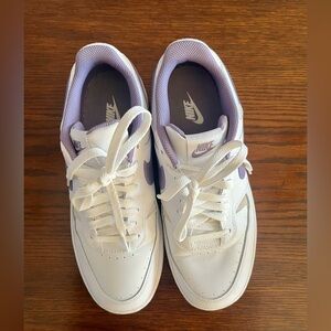 Nike Court Vision Low Women's White and Purple Shoes
